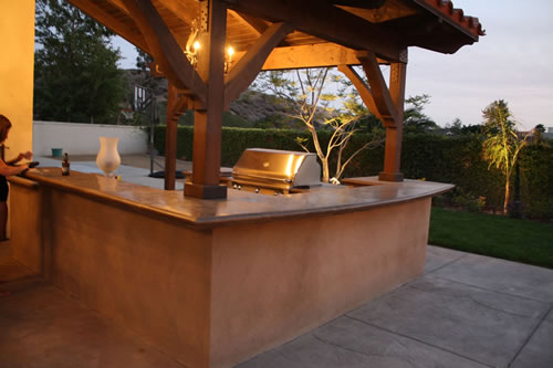 © Scott Cohen Decorative Concrete BBQ Beverage Center Grill    Embeds Outdoor Sink outdoor bar Bar seating Patio 4